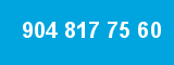 904 817 75 60 904 817 75 60